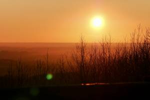 Coucher de soleil : Coucher de soleil, Vendée, Bois de la folie, Pouzauges