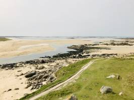 Baie du Kernic : Finistère, Baie du Kernic, sable blanc, rochers, mer, dunes