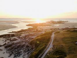 La Baie du Kernic : Baie du Kernic, Porsmeur, Finistère, sable fin, rochers, mer, rivière