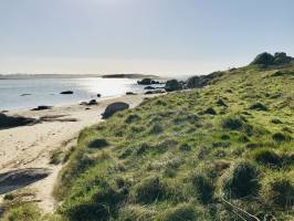 La Baie du Kernic : Baie du Kernic, Porsmeur, Plouescat, mer, rochers, dune