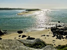 La Baie du Kernic : Baie du Kernic, Porsmeur, Plouescat, mer, rochers, dune