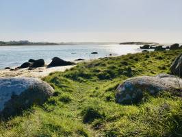 La Baie du Kernic : Baie du Kernic, Porsmeur, Plouescat, mer, rochers, dune