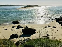 La Baie du Kernic : Baie du Kernic, Porsmeur, Plouescat, mer, rochers, dune, sable