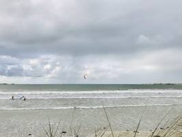 Le Dossen : Plage du Dossen, Santec, Kitesurf