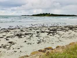 Le Dossen : Plage du Dossen, Santec, Île de Siec