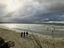 Le Dossen : Plage du Dossen, Santec, Mer, Sable