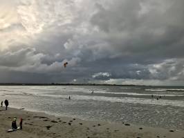 Le Dossen : Plage du Dossen, Santec, Mer, Sable