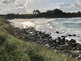 Crac’h zu : Crac’h zu, Cléder, vagues, sable blanc, rochers de granit