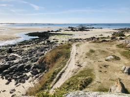 La Baie du Kernic : Mer, Rochers, sable blanc, dunes