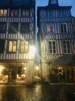 Rouen by Night : Rouen, maisons à colombages