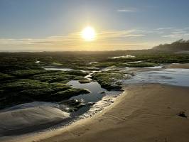 Plage de la Normandelière : Plage de la Normandelière, Coucher de soleil