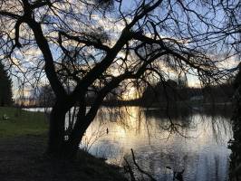 Lac de l’Espérance : Lac de l’Espérance, Pouzauges, Coucher de Soleil