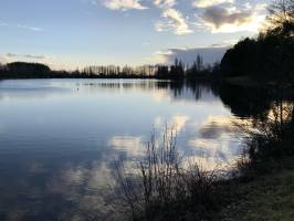 Lac de l’Espérance : Lac de l’Espérance, Pouzauges, Coucher de Soleil