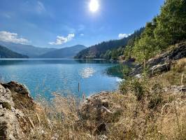 Lac de Roselend : Lac de Roselend, Beaufortin, Savoie